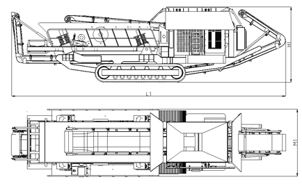 履帶式破碎站結(jié)構(gòu)圖
